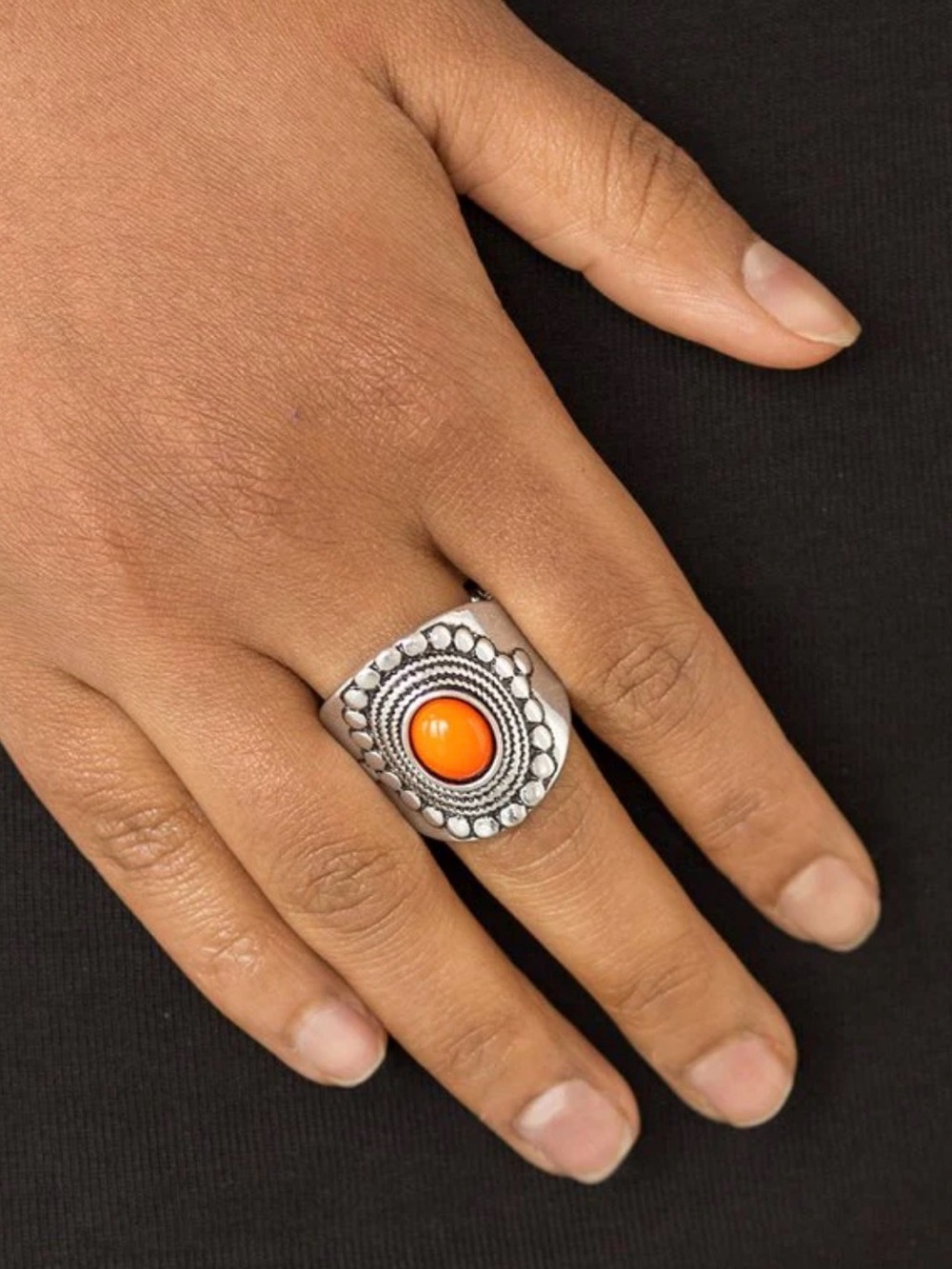Vivacious Orange Ring